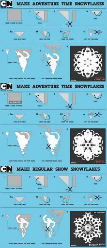 Adventure Time snowflakes