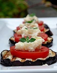 bakłażan pomidor mozzarella