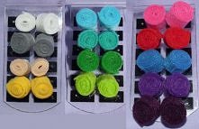 Kolorowe Rollsy z filcu na sztyftach