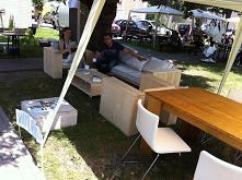 proste meble na altanę.