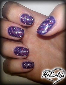 Granatowo-fioletowy lakier,...