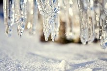 Cudowne sople lodu.