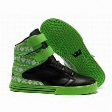 mens supra tk society high tops black green pattern shoes