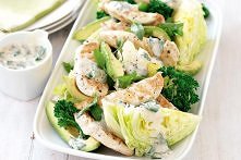 Chunky chicken caesar-style salad