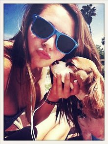 Z kochanym pieskiem :)