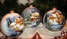 Bombki z motywem zimowym