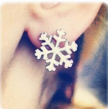Kolczyki w płatki śniegu