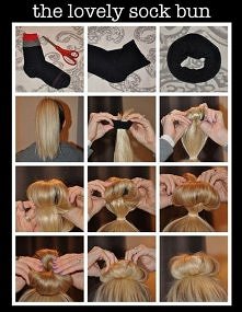 koczek za pomocą skarpetki