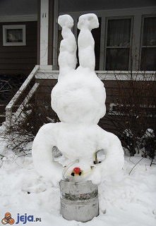 Super pomysł na bałwana:)