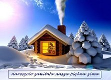 Cudowna chatka zimą