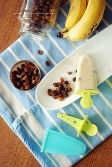 Lody bananowe z bakaliami