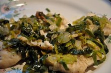 Rybka zapiekana z porem :)