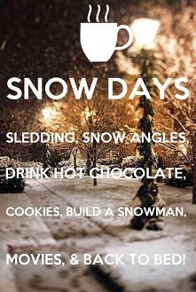 Snow days- what we can do it then...?