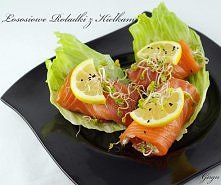 Roladki z Łososia z Kiełkam...