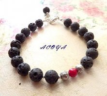 bransoletka z lawy wulkanicznej