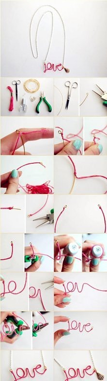 Naszyjnik z napisem "L...