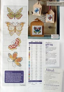 Motylki haftowane