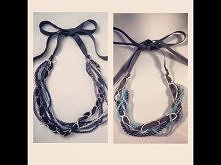 DIY: Bead, Chain &amp; Ribbon Necklace ♡ Theeasydiy #FashionDIY