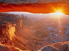 zachód słońca w kamieniołomie