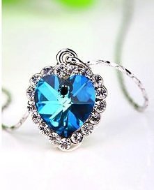 Naszyjnik serce oceanu krys...