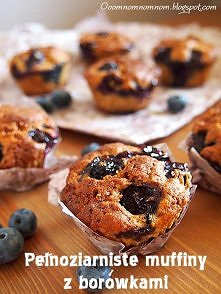 Pełnoziarniste muffiny z borówkami
