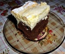 Dwukolorowy sernik.
