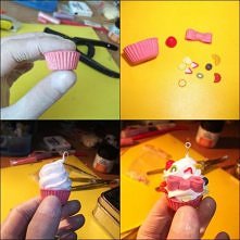 jak zrobić babeczke modeliny