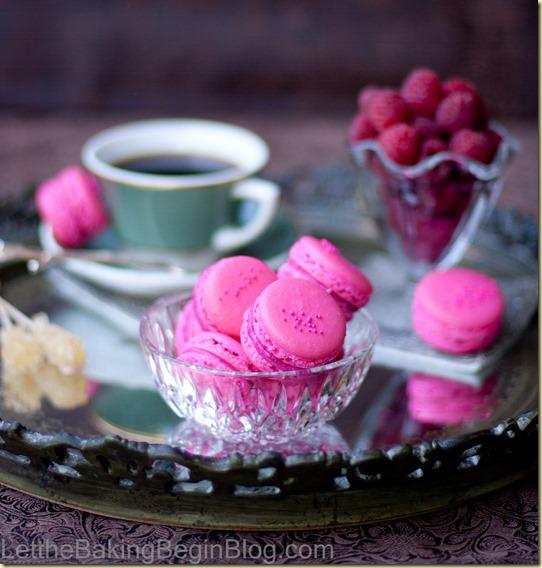 Raspberry Macarons