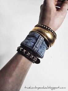 DIY: Dżinsowa bransoleta (p...