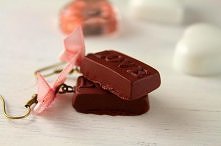Kolczyki czekoladki love - więcej klik w foto