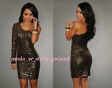 Cekiniasta seksowna sukienk...