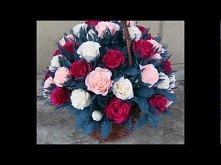 Róża kwiaty krepina włoska Rose flower Tutorial