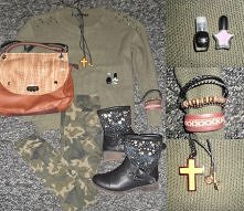 #khaki#czarny#brązowy#ćwiek...