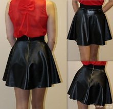 skórzana spódnica pasuje do wszystkiego<3