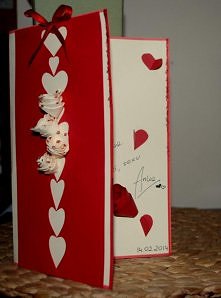 szybka kartka walentynkowa. Zrobilam ja dosłownie w 40 minut:D