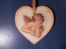 Decoupage na serduszku :)