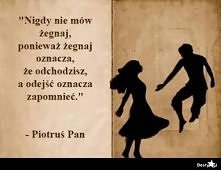 ,,Nigdy nie mów żegnaj, ponieważ żegnaj oznacza, że odchodzisz, a odejść oznacza zapomnieć."