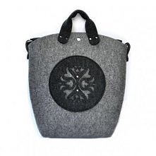 Agnieszka Beltrani - BiGGest BaG - vol.1 szara z grafitową aplikacją