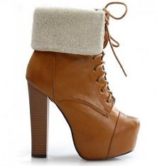 Merg - Botki na Platformie Ocieplane UK STYL Obcas