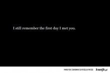 I still remember...