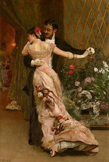 vintage couple in love