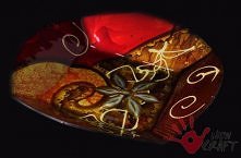 patera szklana okragła od N...