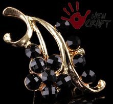 BROSZKA Z KRYSZTAŁKAMI KWIAT