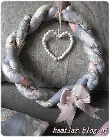 Materiałowy wianek.