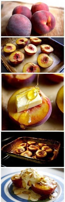 Brzoskwinie zapiekane z masełkiem i z miodem :)
pychotka