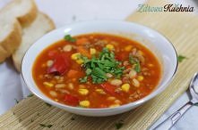 Przepyszna zupa meksykańska z mięsem mielonym