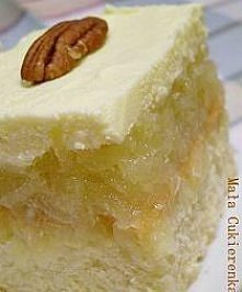 Ciasto z jabłkami i kremem ...