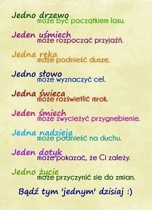 Bądź tym jednym ;)