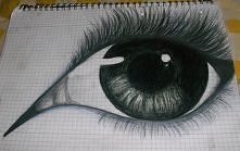 lubię rysować oczy, ale to ...