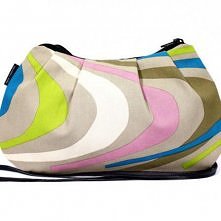 esyfloresy -mała, ale jakże pojemna torebeczka uszyta z kolorowej, tęgiej bawełny(ułożenie wzoru może się trochę różnić od tego na zdjęciu), usztywniona, zapinana na zamek, mars...